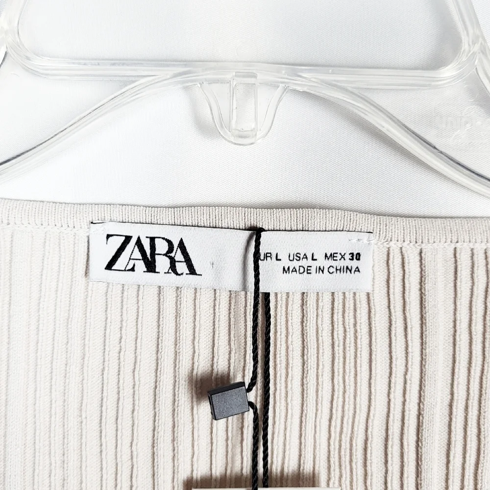 ZARA cropped knit top